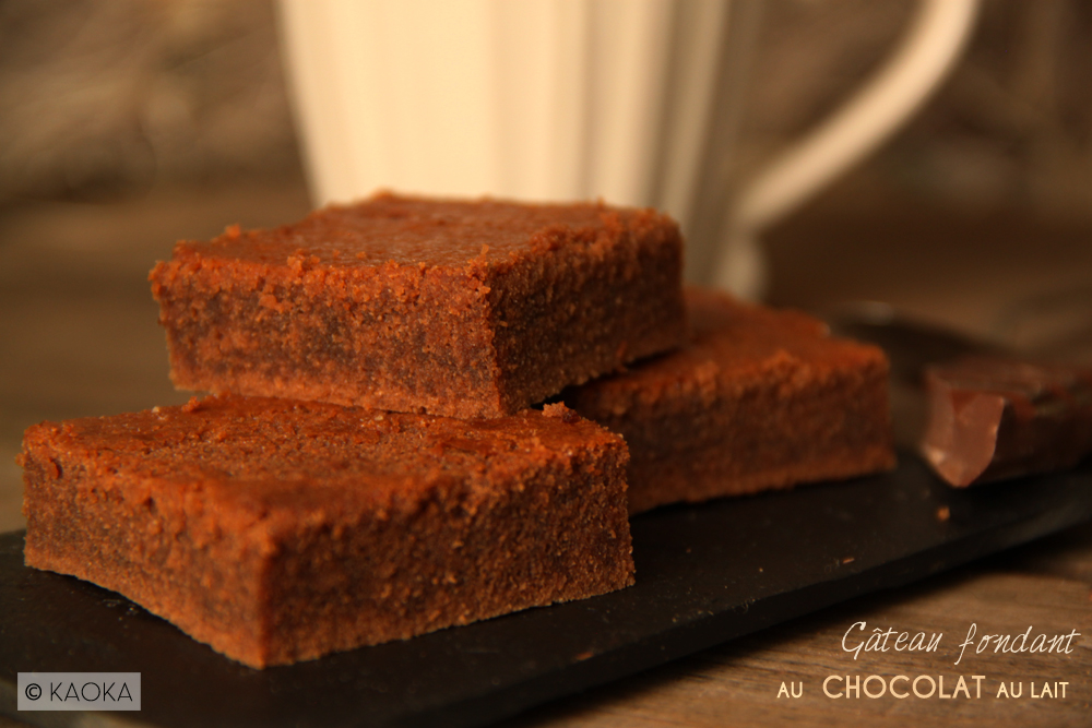 Gateau fondant chocolat au lait bio