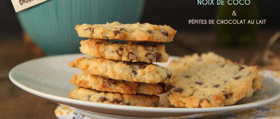 recette cookies noix coco pepites chocolat