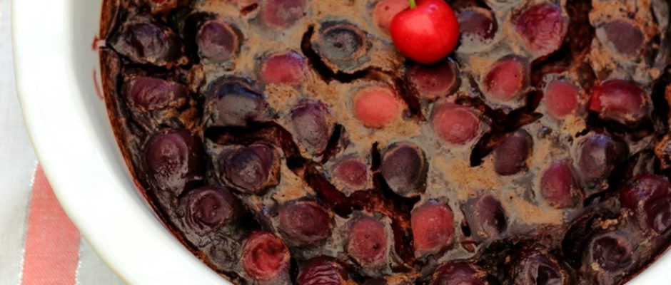 recette clafoutis cerises chocolat