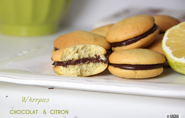 recette whoopies chocolat citron
