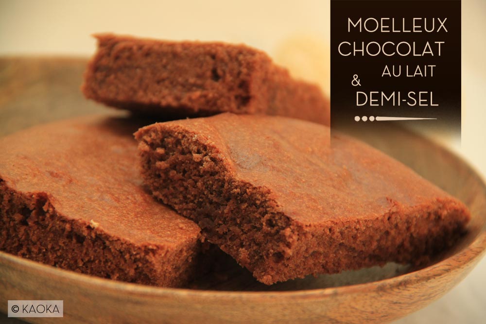 moelleux chocolat au lait demi-sel KAOKA