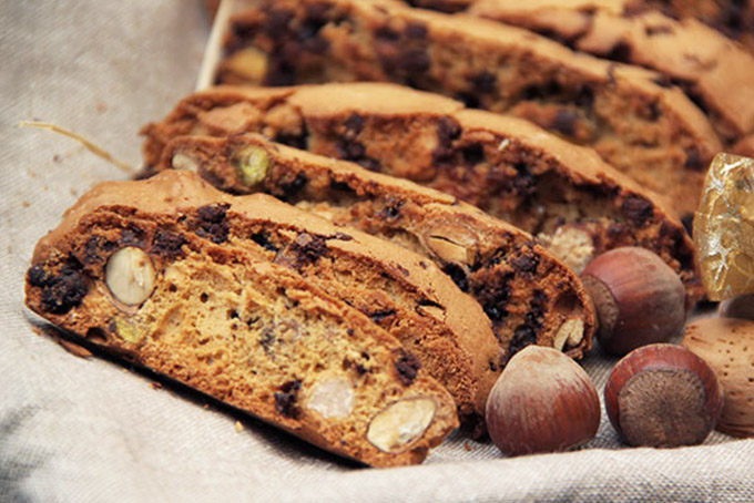 Recette de biscotti aux fruits secs et pépites de chocolat
