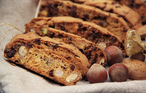 Recette de biscotti aux fruits secs et pépites de chocolat