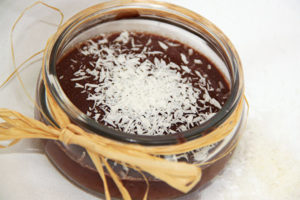 Recette de crème dessert chocolat et lait de coco