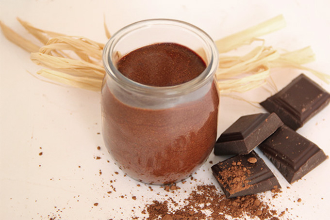 Recette de mousse au chocolat et caramel