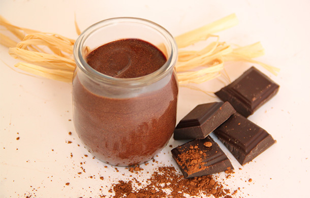 Recette de mousse au chocolat et caramel