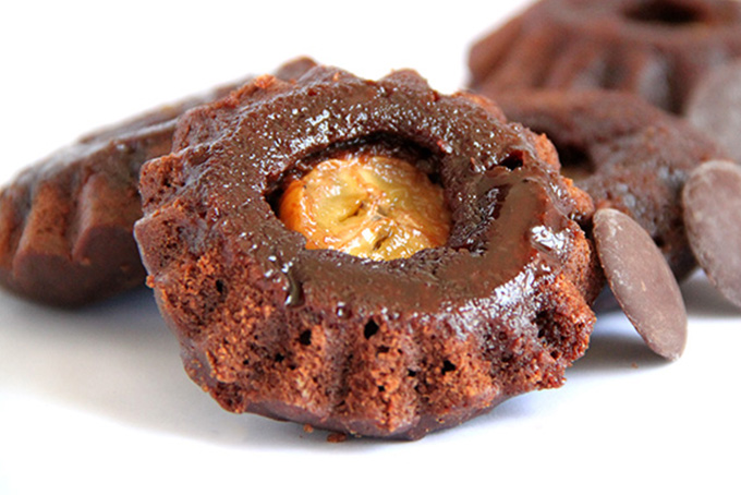 Recette de petits gâteaux renversés à la banane