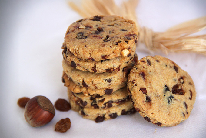 Recette de sablés fruits secs et pépites de chocolat