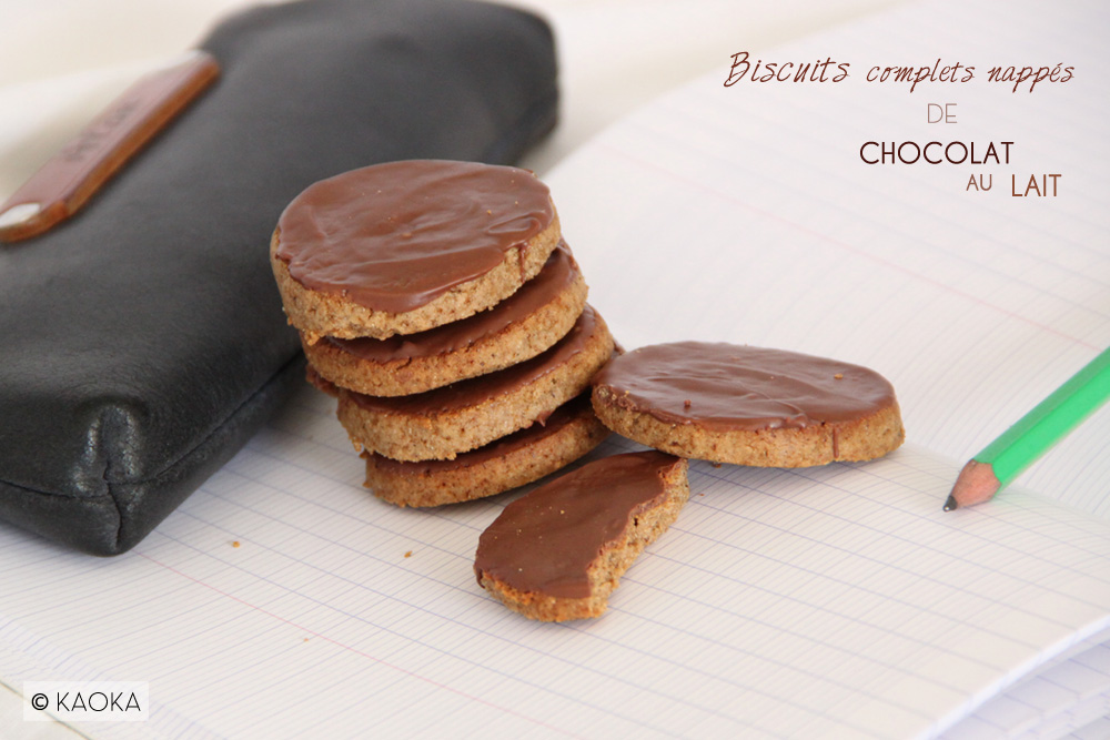 Recette Bicuits complets chocolat au lait bio chocomaniaks