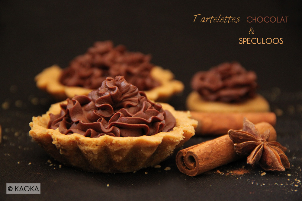 Recettes Tartelettes chocolat bio speculoos KAOKA