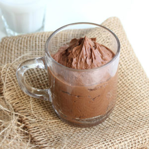 Recette de mousse au chocolat végétale