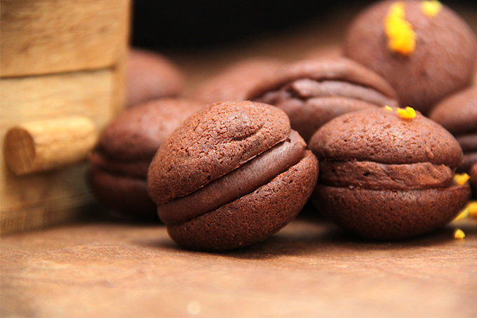 Recette de whoopies chocolat orange
