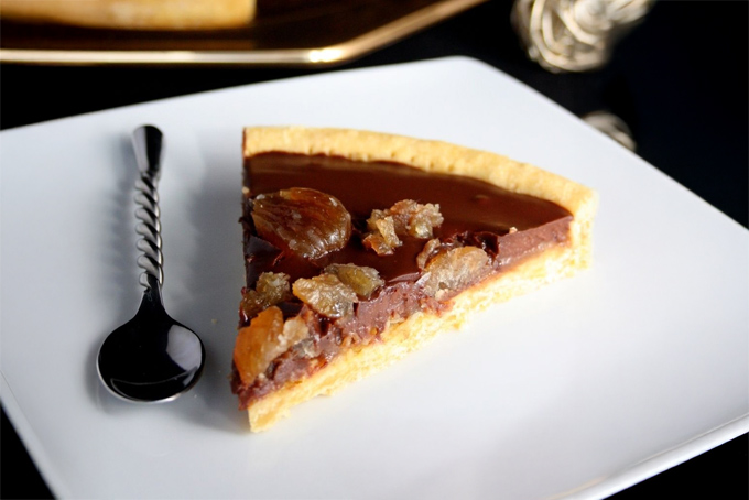 Recette de tarte au chocolat et aux marrons