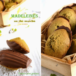 Recettes Madeleines thé matcha chocolat au lait