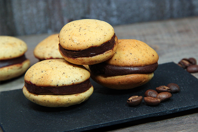 Recette de whoopies au chocolat noir et au café