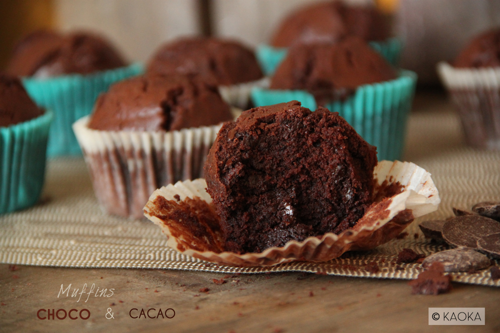 Muffins chocolat cacao bio