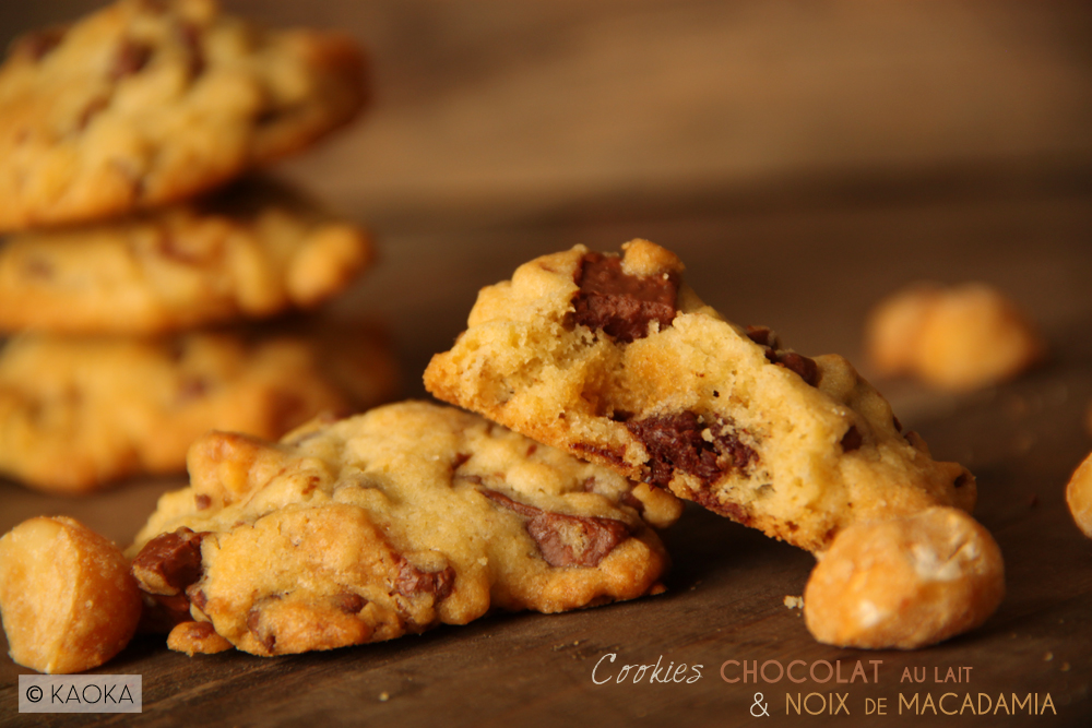 cookies chocolat au lait et noix de macadamia