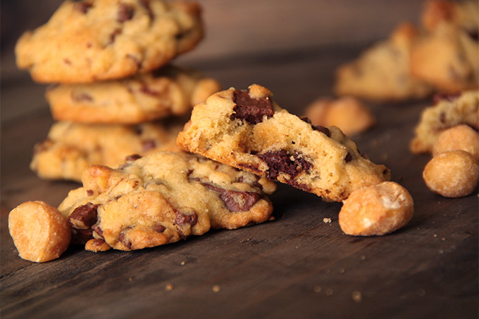 Cookies aux pépites de chocolat au lait et aux noix de macadamia