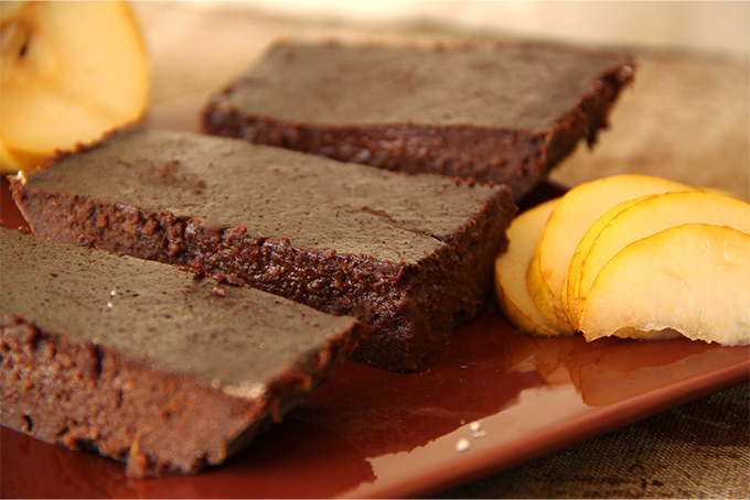 Recette de fondant au chocolat à la poire et sans beurre