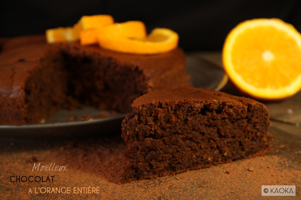 gateau moelleux chocolat orange entiere