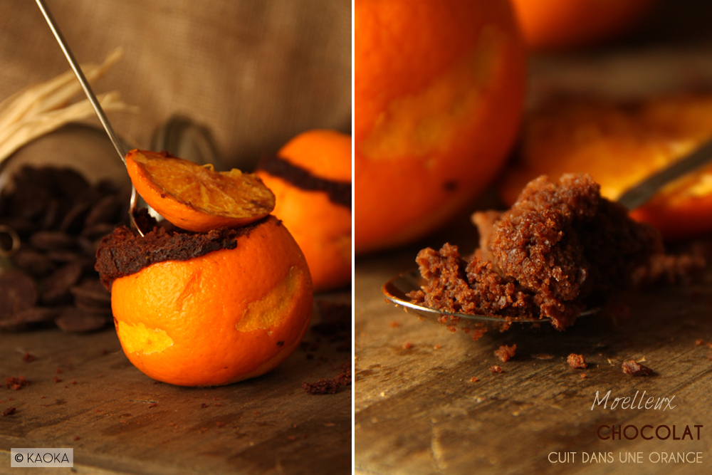 Gâteau au chocolat cuit dans une orange - Recettes de cuisine Ôdélices