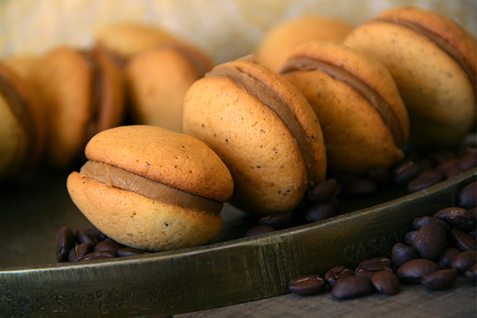 Recette de whoopies au chocolat blanc et au café