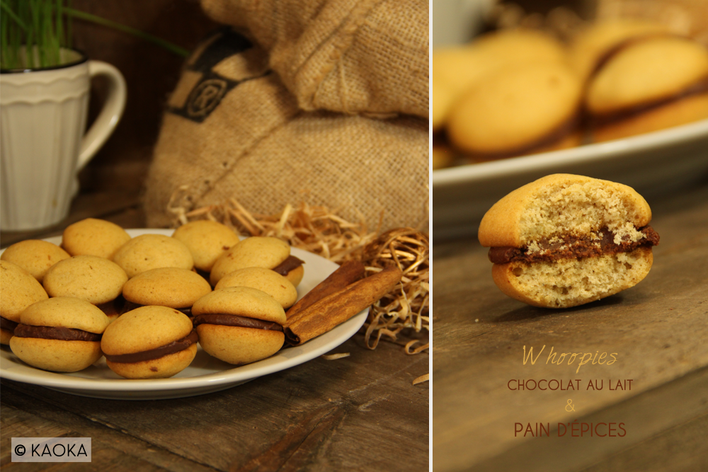 recette whoopies chocolat lait pain epices