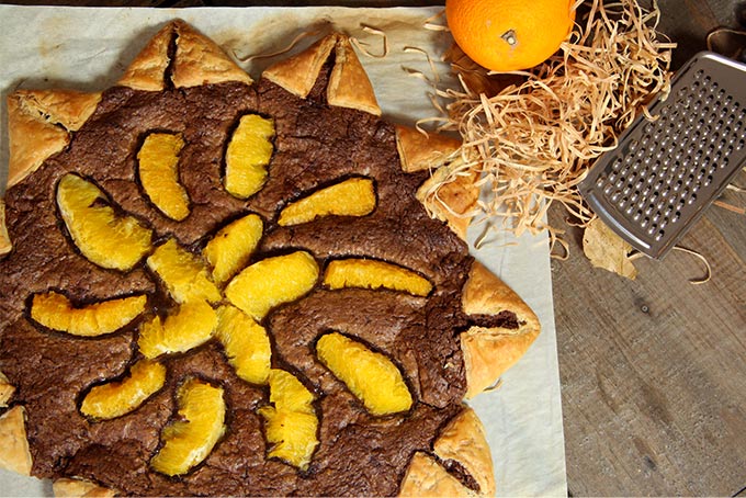 Recette tarte étoilée chocolat et orange