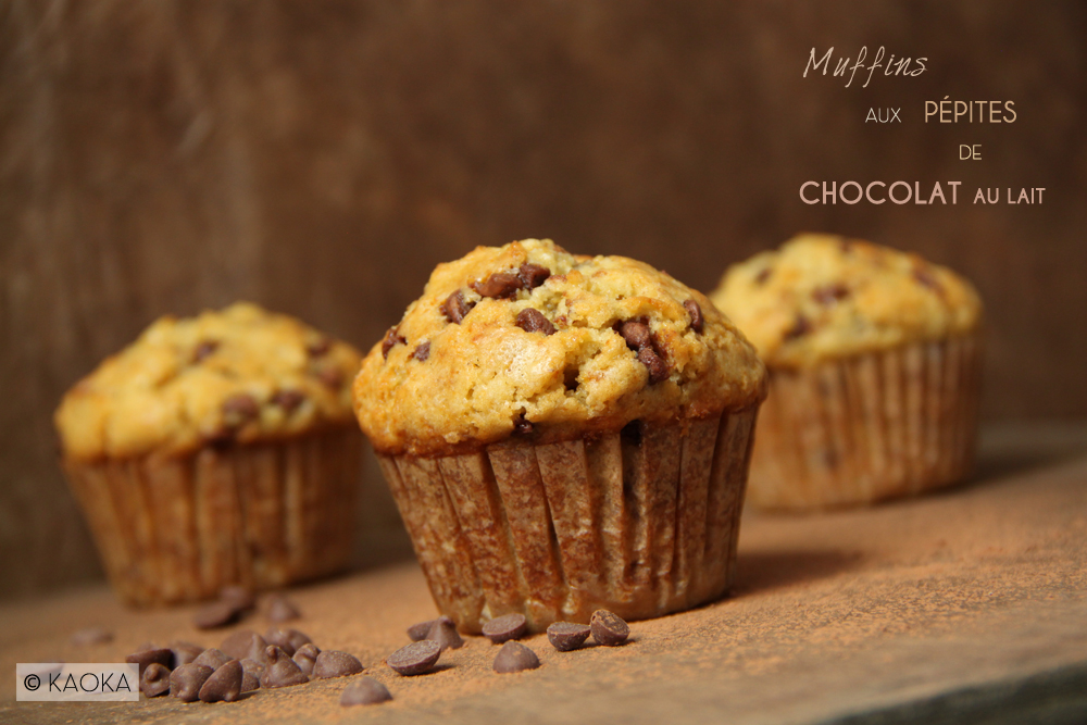 recette muffins pepites chocolat lait