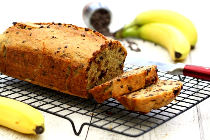 Banana Bread aux Pépites de Chocolat