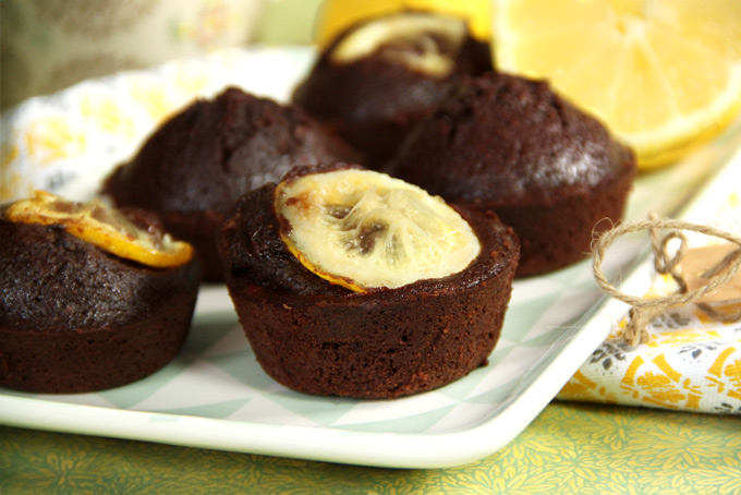 Recette de financiers au cacao et au citron