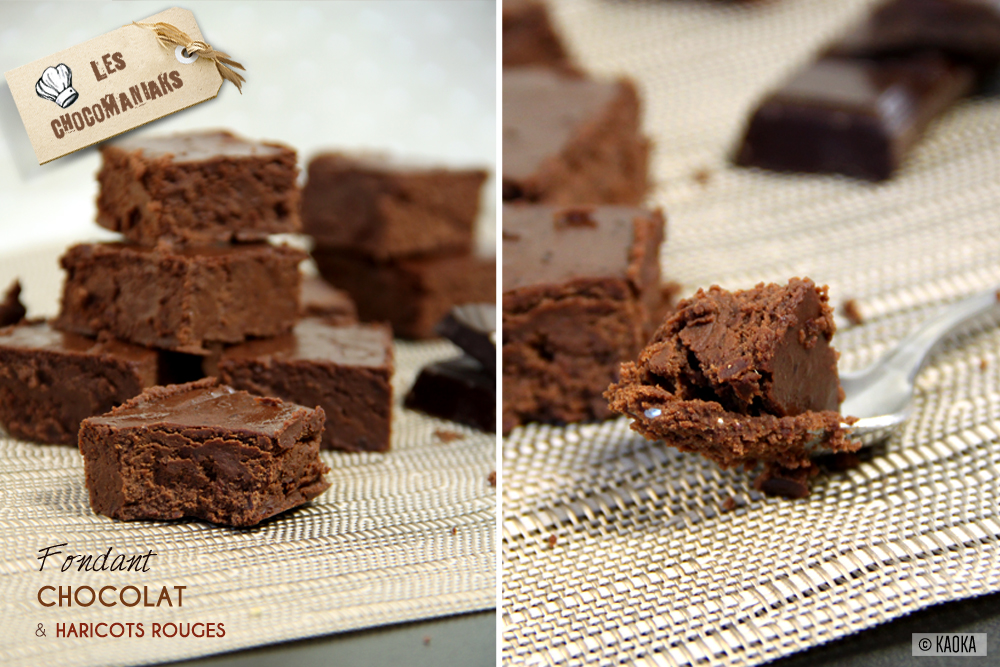 fondant chocolat haricots rouges sans beurre sans farine