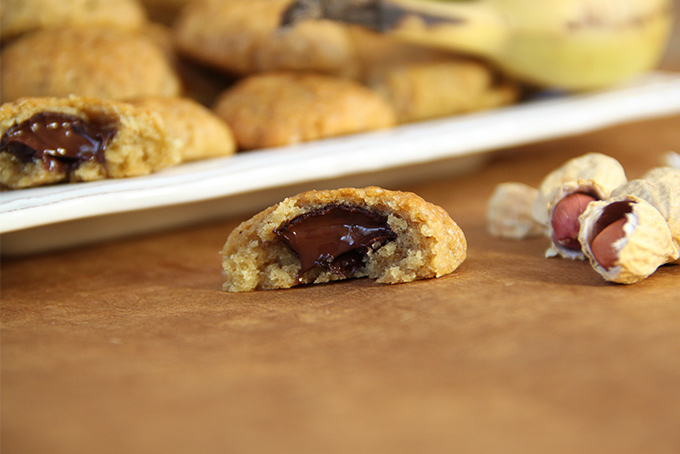 Recette biscuits moelleux banane cacahuètes et chocolat