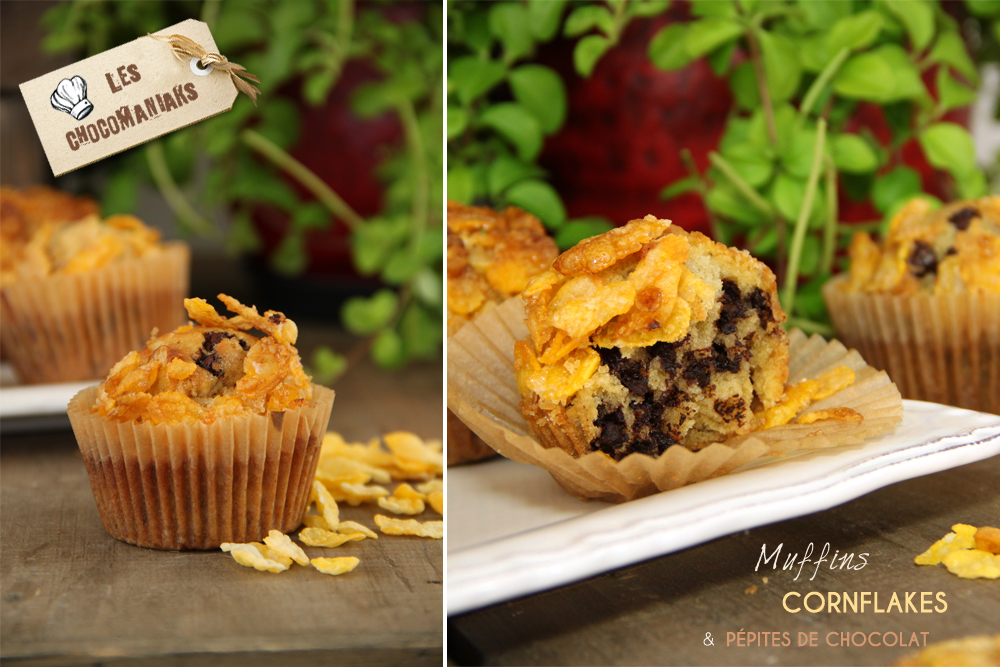 muffins cornflakes pepites chocolat