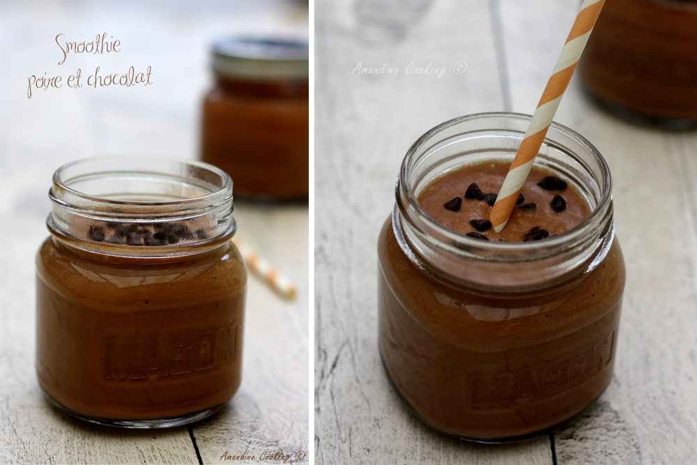 recette smoothie poire chocolat