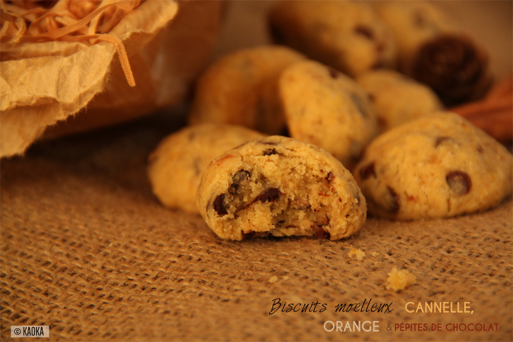 recette biscuits cannelle orange pepites chocolat