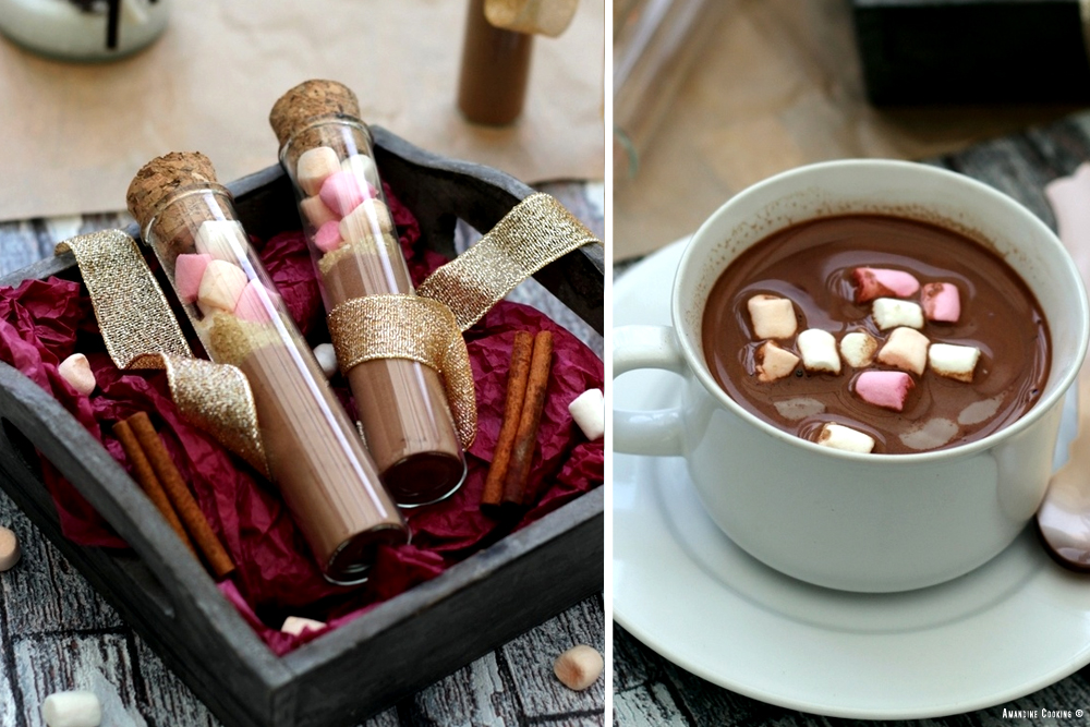 chocolat chaud en tube cadeau Noel