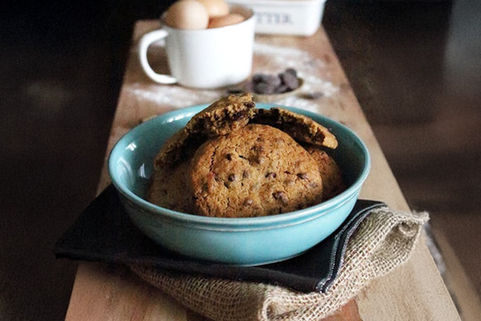 Recette de cookies fourrés au chocolat