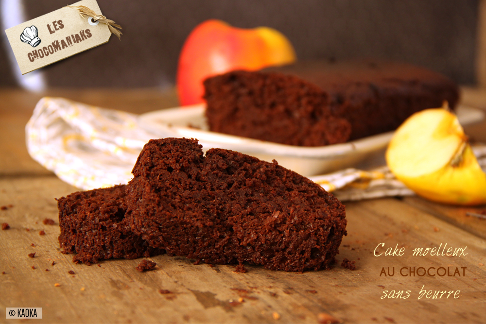 recette cake moelleux chocolat sans beurre