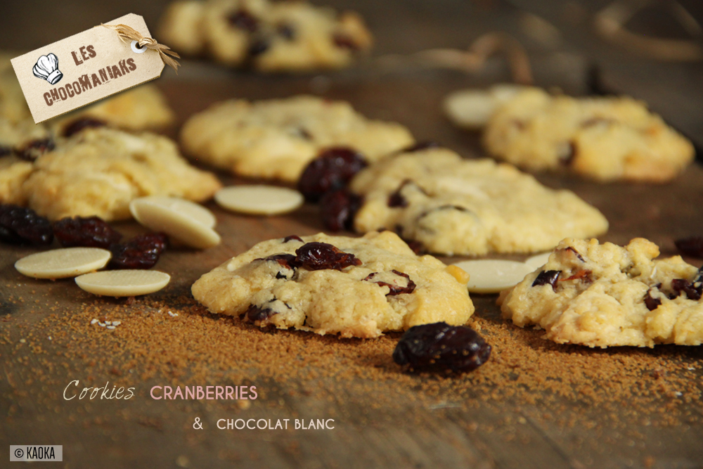 recette cookies cranberries chocolat blanc