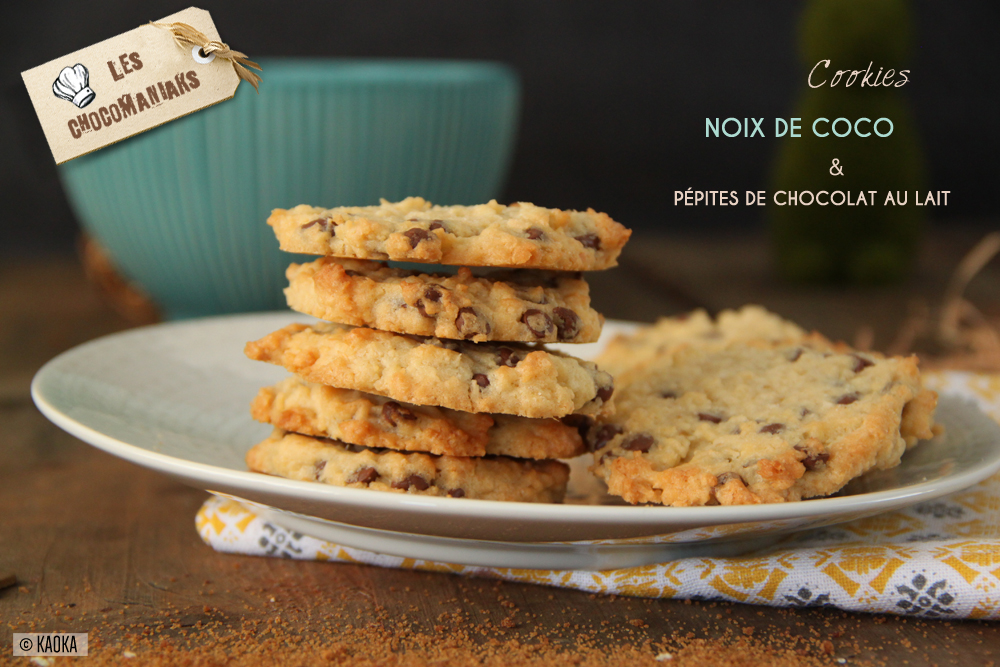 Cookies au beurre de cacao, noix, café et chocolat