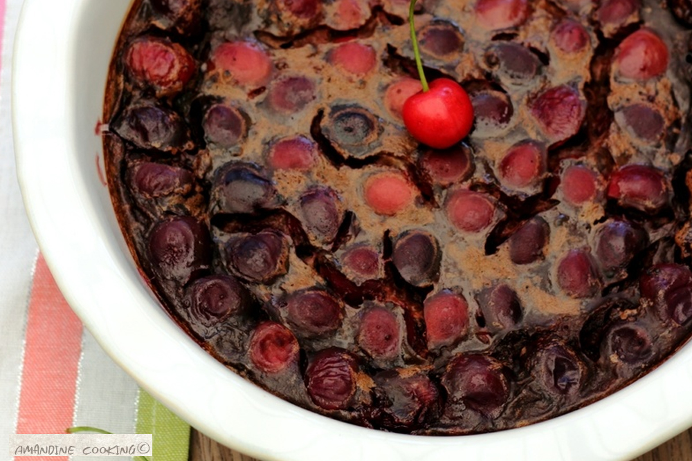 recette clafoutis cerises chocolat