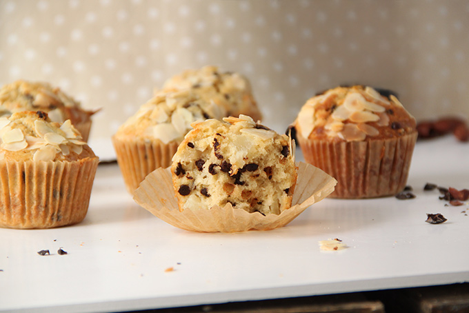Recette de muffins aux poires et pépites de chocolat