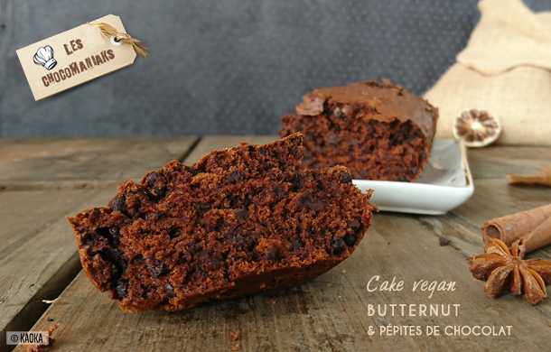 recette cake vegan butternut chocolat