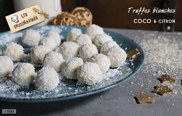 recette truffes blanches coco citron