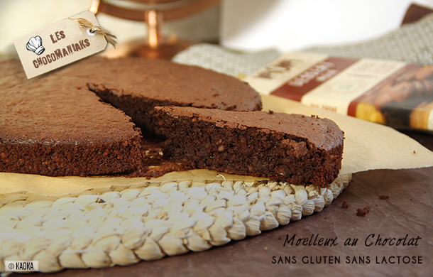 recette moelleux chocolat sans gluten sans lactose