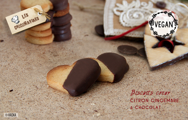 biscuits vegan citron gigembre chocolat