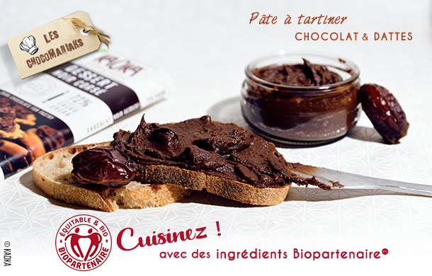 pate à tartiner dattes chocolat bio equitable