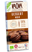 tablette dessert patissier chocolat noir bio equitable