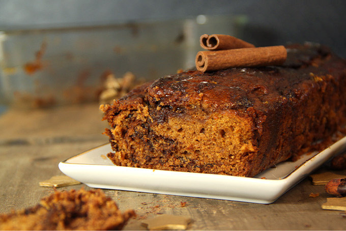 Recette de pain d'épices aux pépites de chocolat noir